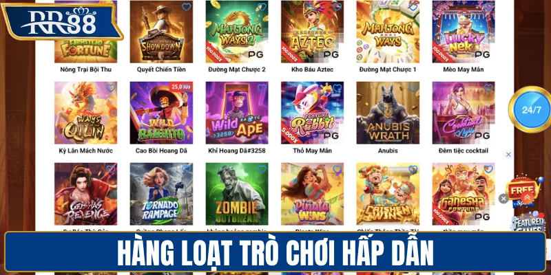 Hàng loạt trò chơi hấp dẫn