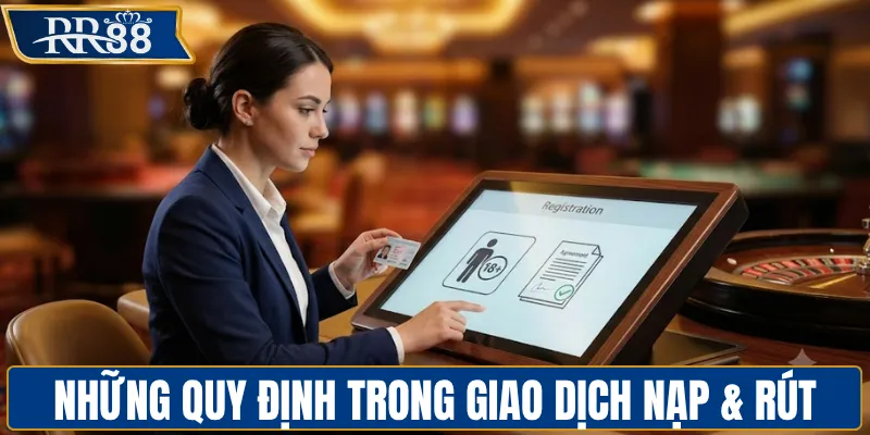 Những quy định trong giao dịch nạp & rút